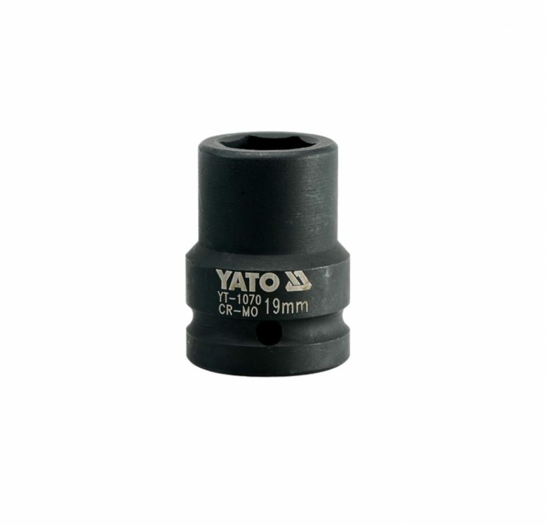 თავაკი YATO YT-1070, შავი, 3/4" 19 მმ – გამძლე და პროფესიონალური ინსტრუმენტი ინტენსიური დატვირთვის სამუშაოებისთვის სურათი