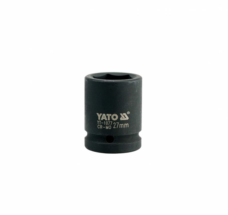 თავაკი YATO YT-1077, შავი, 3/4" 27 მმ – Heavy-Duty კლასის თავაკი მაღალი დატვირთვისთვის სურათი