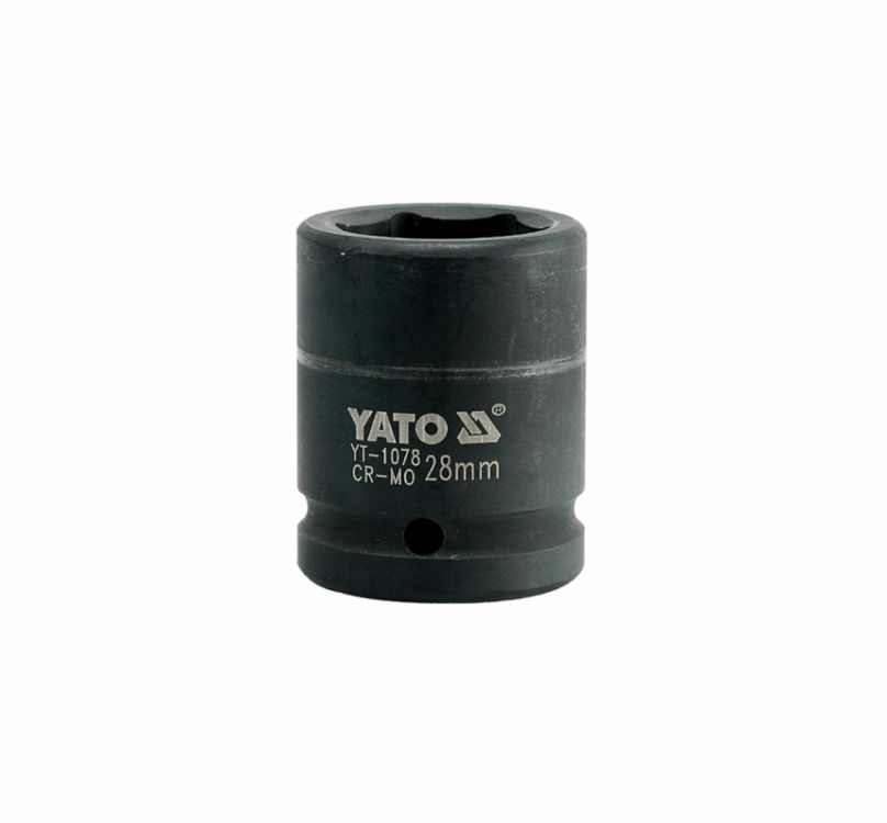 თავაკი YATO YT-1078, შავი, 3/4" 28 მმ – მძლავრი და გამძლე ინსტრუმენტი მძიმე ტექნიკური სამუშაოებისთვის სურათი