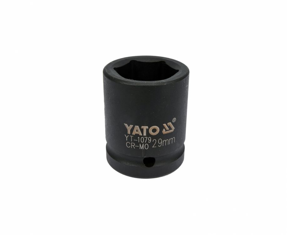 თავაკი YATO YT-1079, შავი, 3/4" 29 მმ – პროფესიონალური ხარისხის თავაკი მძიმე დატვირთვებისთვის სურათი