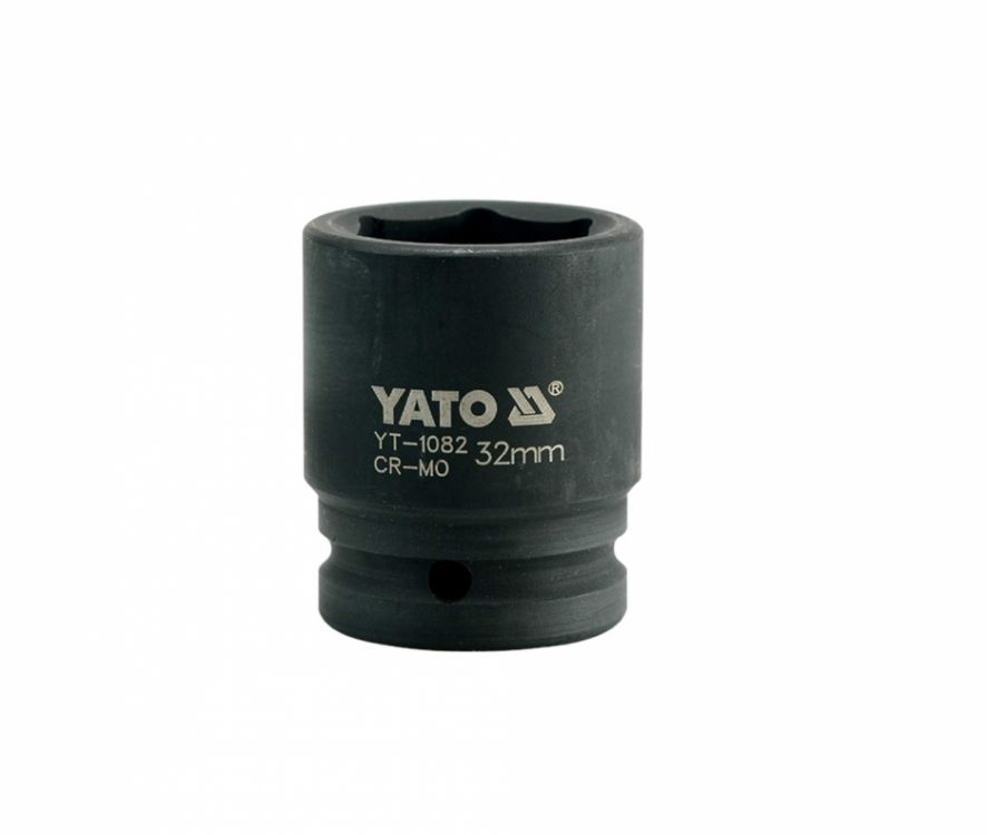თავაკი YATO YT-1082, შავი, 3/4" 32 მმ – მძლავრი და გამძლე თავაკი მძიმე ქანჩებისთვის სურათი