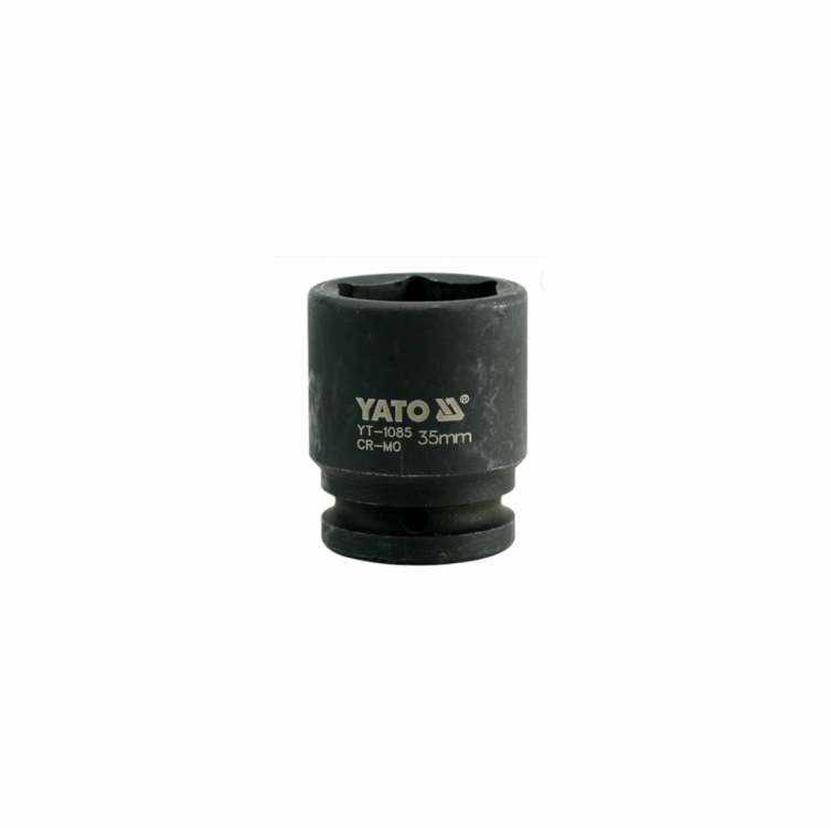 თავაკი YATO YT-1085, შავი, 3/4" 35 მმ – მძლავრი და გამძლე თავაკი განსაკუთრებით მსხვილი ქანჩებისთვის სურათი
