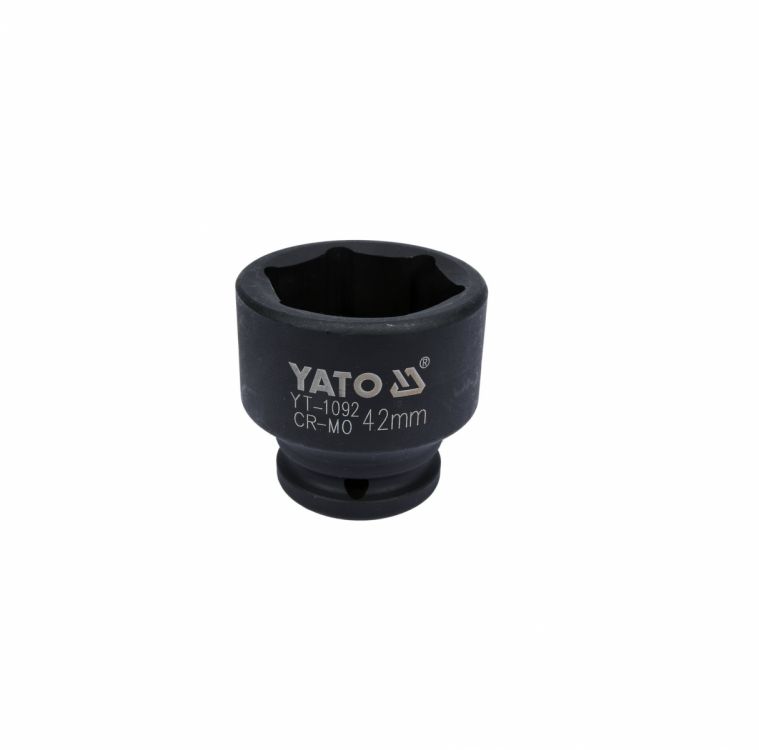 თავაკი YATO YT-1092, შავი, 3/4" 42 მმ – გამძლე და მძლავრი თავაკი ექსტრემალური დატვირთვის ქანჩებისთვის სურათი