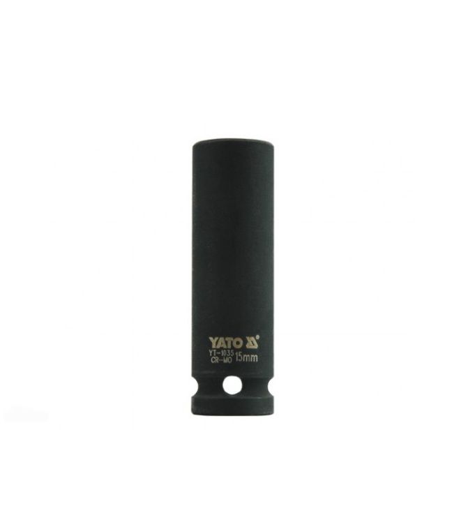 თავაკი YATO YT-1035, მაღალი შავი, 1/2" 15 მმ – ღრმა ქანჩებისთვის განკუთვნილი მძლავრი და პროფესიონალური ინსტრუმენტი სურათი