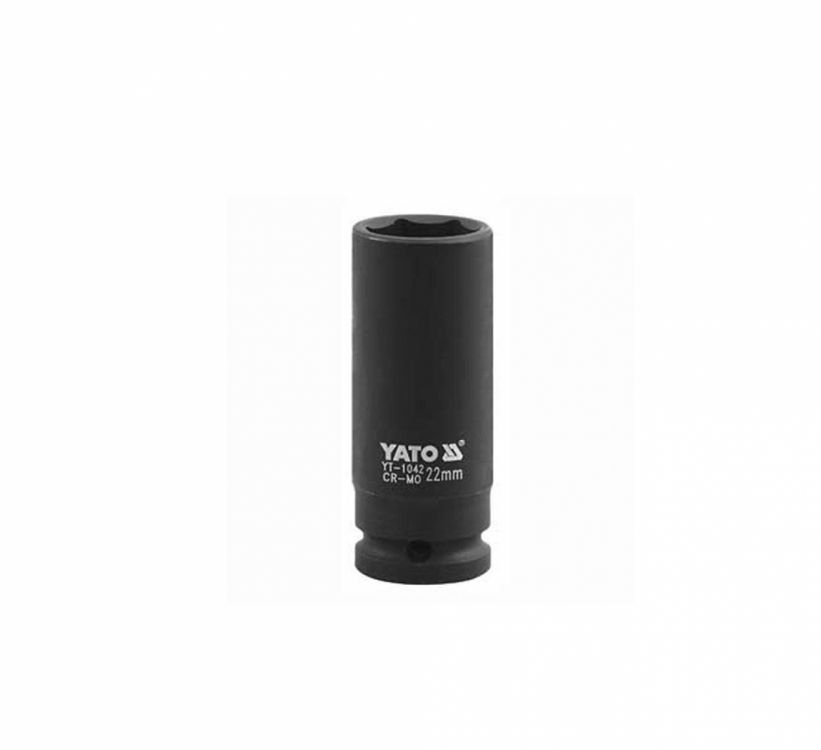 თავაკი YATO YT-1049 29 მმ, 1/2" მაღალი შავი CrMo – პროფესიონალური ქანჩის გასახსნელი ღრმა თავაკი სურათი
