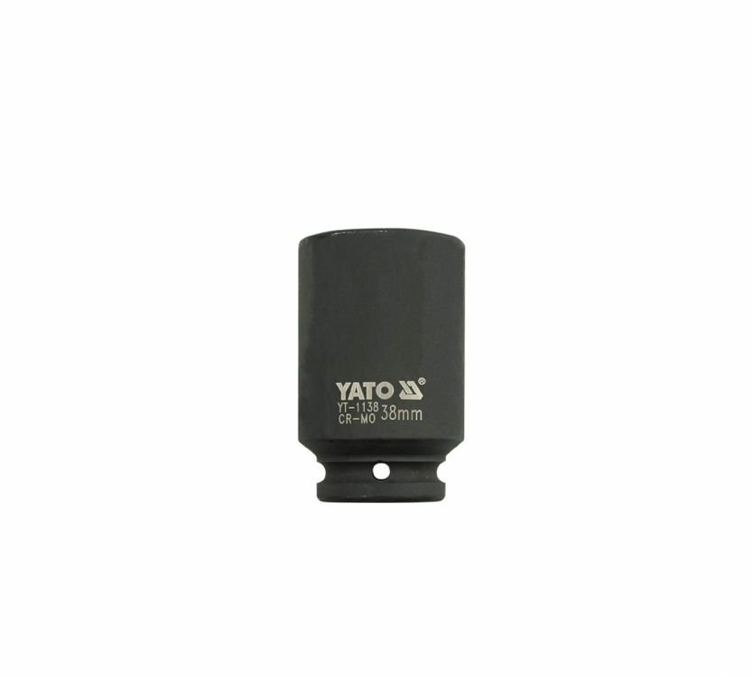 თავაკი YATO YT-1136 36 მმ, 3/4" მაღალი შავი CrMo – პროფესიონალური ღრმა თავაკი მჭიდროდ დაჭერილი ქანჩებისთვის სურათი
