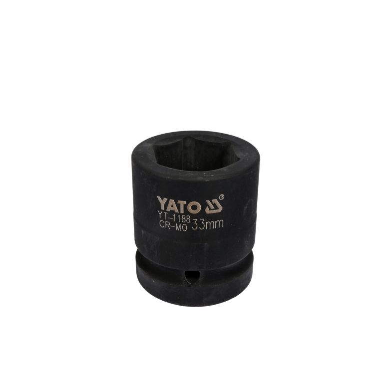 თავაკი YATO YT-1188 33 მმ, 1" შავი CrMo – პროფესიონალური თავაკი მძიმე ქანჩების მოსახსნელად სურათი