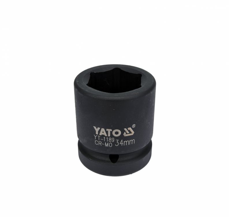 თავაკი YATO YT-1189 34 მმ, 1" შავი CrMo – პროფესიონალური თავაკი მძიმე დატვირთვის ქანჩებისთვის სურათი