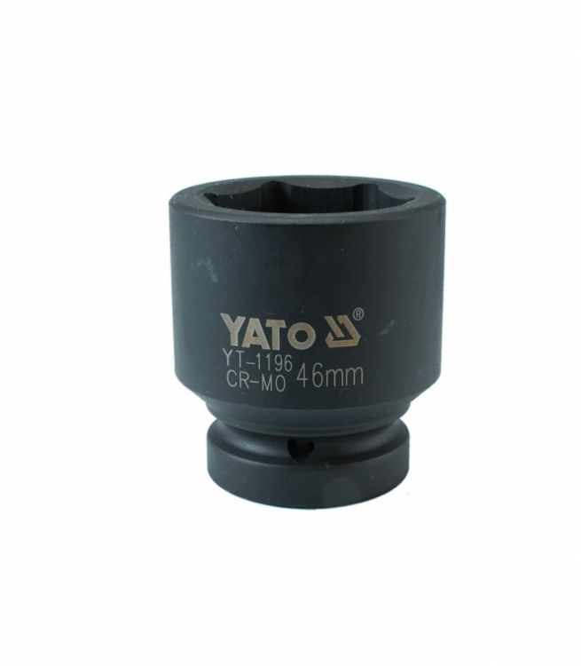 თავაკი YATO YT-1196 46 მმ, 1" შავი CrMo – მძიმე ტექნიკისთვის განკუთვნილი პროფესიონალური თავაკი სურათი
