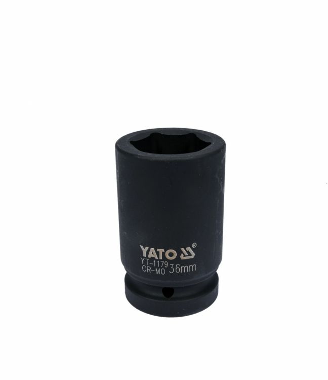 YATO YT-1179 შავი თავაკი 36 მმ, 1" – CrMo ძლიერი და გამძლე თავაკი ინდუსტრიული გამოყენებისთვის სურათი