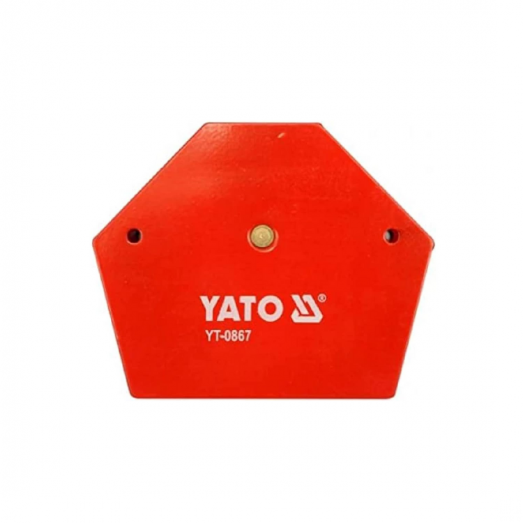 მაგნიტი YATO YT-0867 111x136x24 მმ – ძლიერი და კომპაქტური სამკუთხა მაგნიტური დამჭერი ლითონის დეტალების უსაფრთხო ფიქსაციისთვის სურათი
