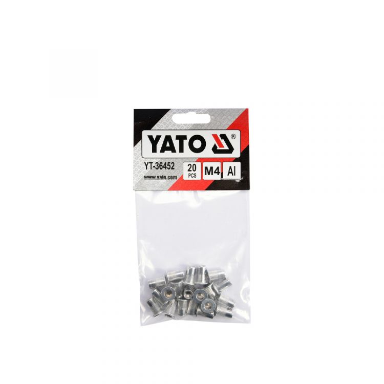 ხრახნიანი მოქლონი YATO YT-36453 M5 – მტკიცე და გამოსახსნელი რივნატი თხელი ზედაპირებისთვის სურათი