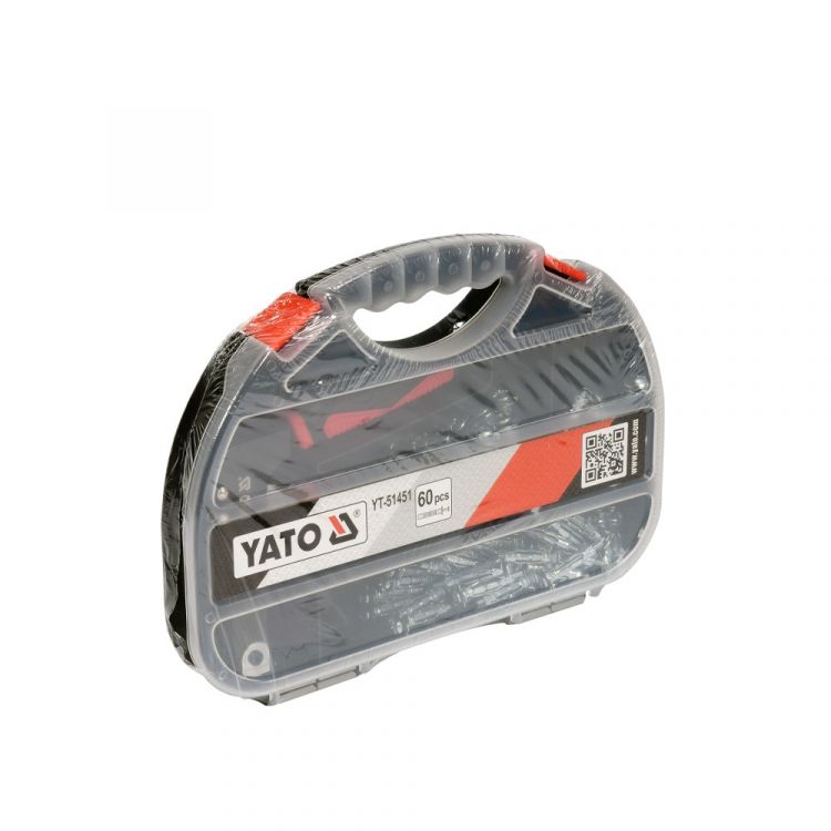 უნივერსალური ბრტყელტუჩების ნაკრები YATO YT-51451 (60 ცალი) – პროფესიონალური კომპლექტი მრავალფეროვანი ტექნიკური სამუშაოებისთვის სურათი
