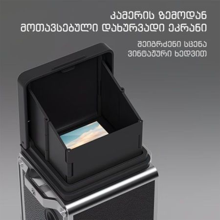 რეტრო სტილის ვინტაჟური ციფრული კამერა სურათი