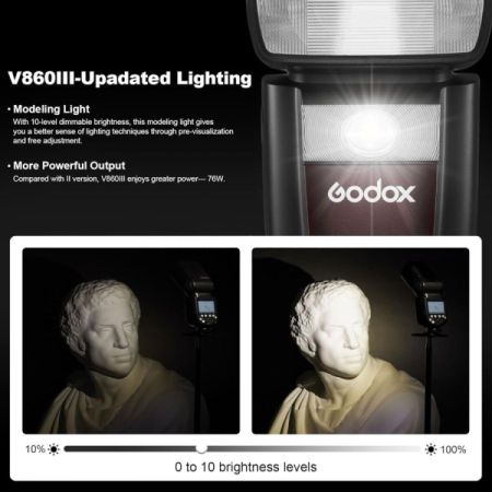 Godox V860III-C ქენონის ფლეში Canon Flash სურათი