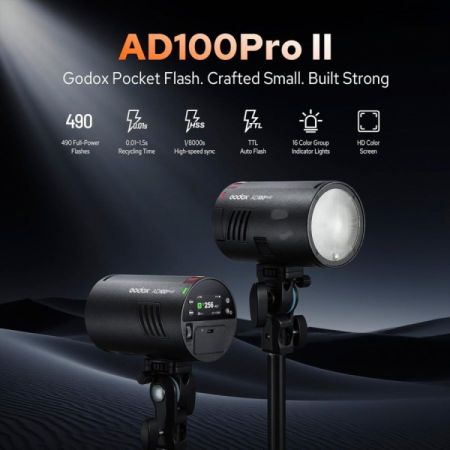 Godox AD100 Pro II AD100Pro II Pocket Outdoor Flash სურათი
