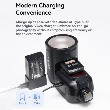 Godox V1Pro-N ფლეშ განათება ნიკონისთვის(ახალი) TTL/HSS სურათი