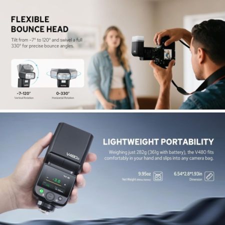 Godox V480F ფუჯიფილმის ფლეში Li-ion Battery სურათი