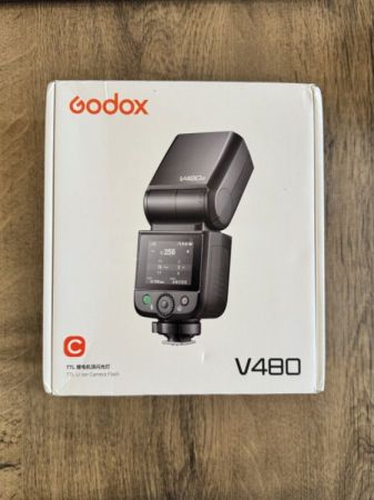 Godox V480C Flash For Canon ქენონის ფლეში TTL Li-ion Battery სურათი