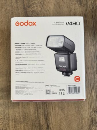 Godox V480C Flash For Canon ქენონის ფლეში TTL Li-ion Battery სურათი