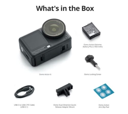 DJI Osmo Action 6 Essential Combo სურათი