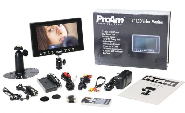 ProAm USA  (P7SD) On-Camera 7 DSLR LCD Video Monitor Camera სურათი