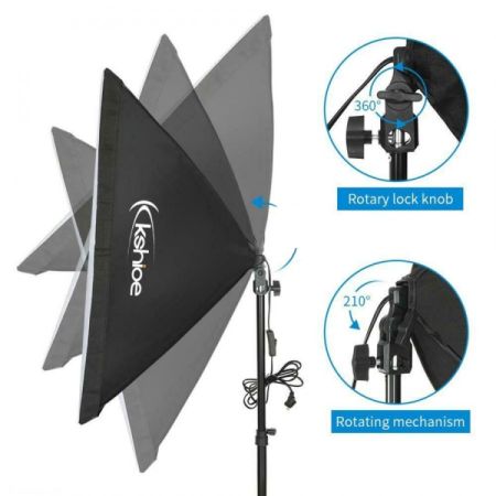 სტუდიური განათება LED SOFTBOX - წყვილი სურათი