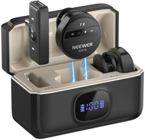 Neewer KM18 Wireless Lavalier Microphone Black სურათი