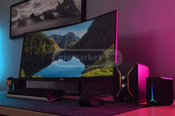 დინამიკი 2E PCS301 RGB MULTIMEDIA SPEAKER, 2.1, USB, BLACK სურათი