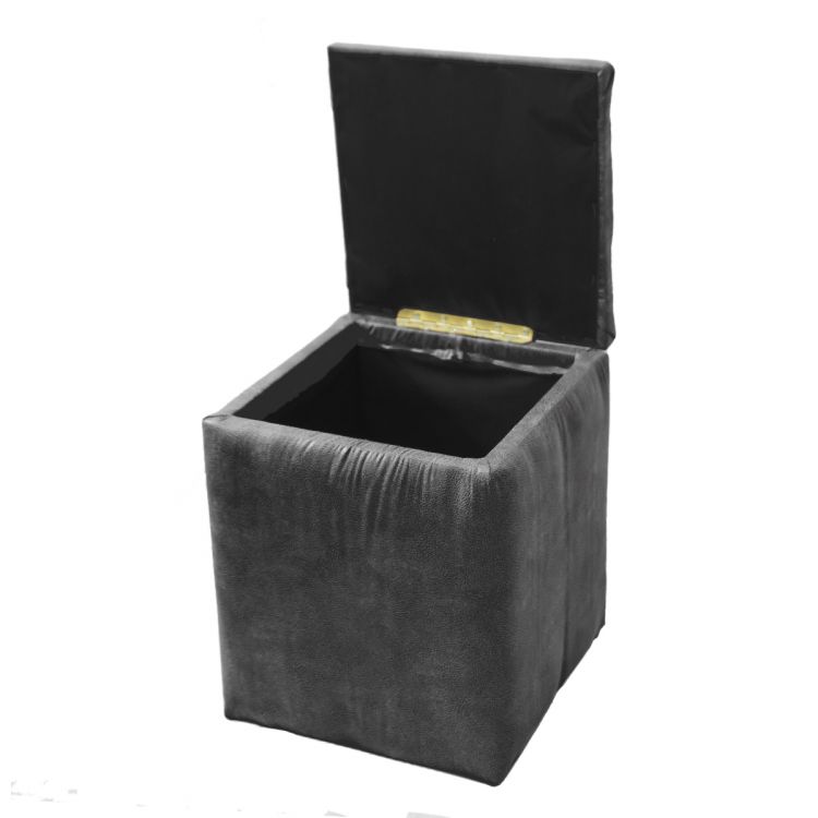 კარკასიანი პუფი სათავსოთი (ნაცრისფერი) სურათი