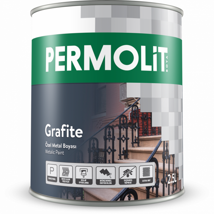 ნიტრო საღებავი PERMOLIT GRAFFITE 2.5ლ - 1771 სურათი