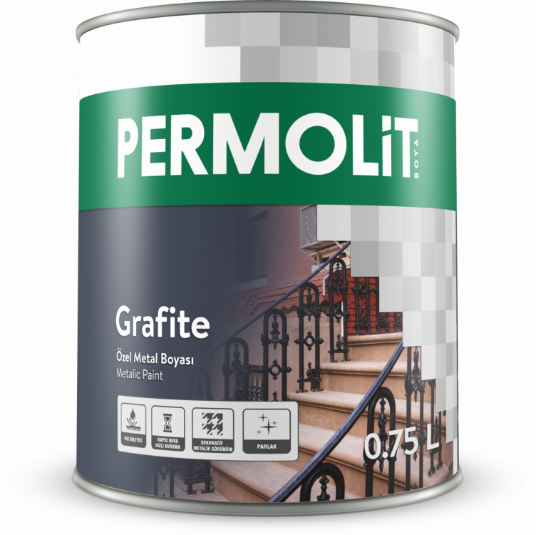 ნიტრო საღებავი PERMOLIT GRAFFITE 0.750ლ - 1765 სურათი