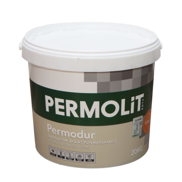 ჰიდროიზოლიაცია 20კგ PERMOLIT PERMODUR Fiber Liquid Plastic Coating სურათი