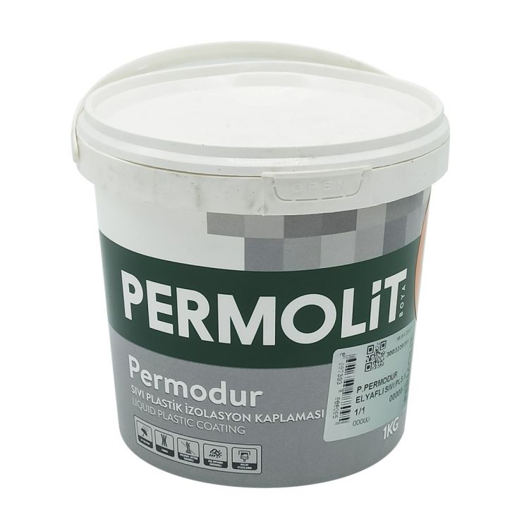 ჰიდროიზოლიაცია 1კგ PERMOLIT PERMODUR Fiber Liquid Plastic Coating სურათი