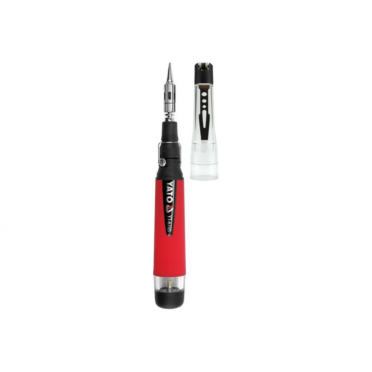 სარჩილავი გაზით YATO YT-6705 – 25-80 ვატიანი რეგულირებადი ჩირაღდანი ზუსტი და მრავალმხრივი სამუშაოებისთვის სურათი