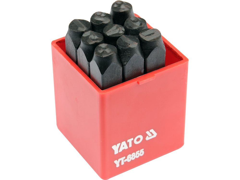 შტამპი ნომრების ნაკრები YATO YT-6855 – 9-ცალიანი პროფესიონალური კომპლექტი ზუსტი ჭედვისთვის სურათი