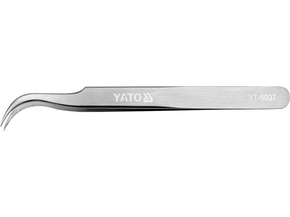 პინცეტი YATO YT-6907 – 115 მმ კომპაქტური და ზუსტი ინსტრუმენტი მცირე დეტალების დასამუშავებლად სურათი