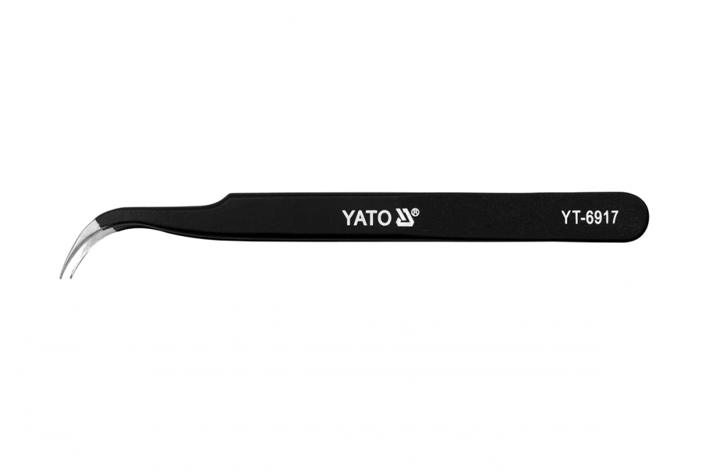 პინცეტი YATO YT-6917 – 115 მმ სიგრძის კომპაქტური და ზუსტი ინსტრუმენტი დეტალური სამუშაოებისთვის სურათი