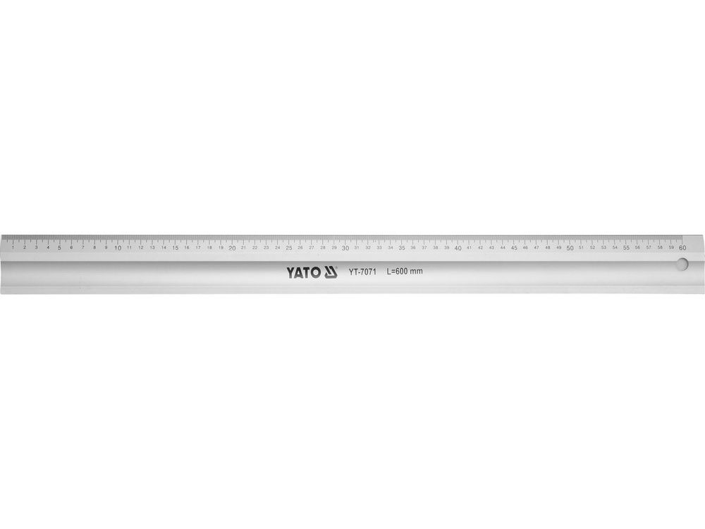 ალუმინის სახაზავი YATO YT-7071 – 600 მმ ზუსტი და გამძლე საზომი ხელსაწყო პროფესიონალებისთვის სურათი