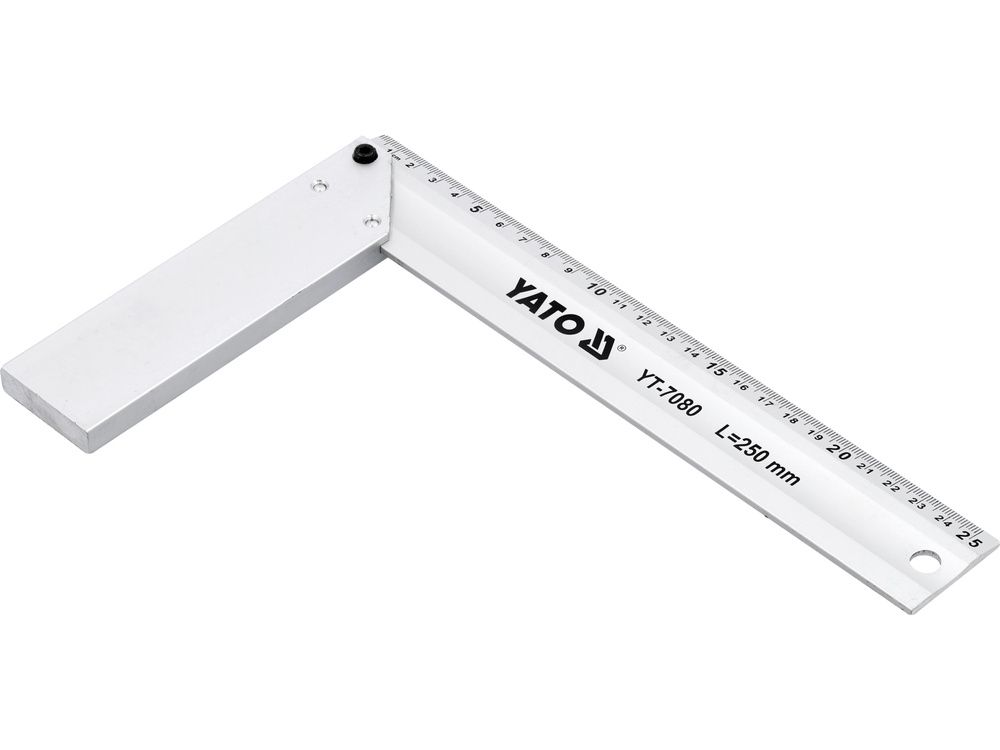 გონიო ალუმინის YATO YT-7080 – 250 მმ უჟანგავი ალუმინის უნივერსალური კუთხის საზომი ხელსაწყო სურათი