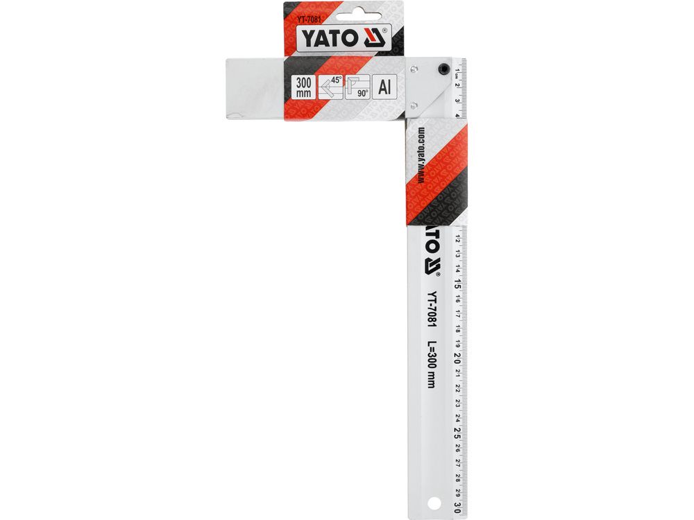 გონიო ალუმინის YATO YT-7081 – 300 მმ მძლავრი და ზუსტი კუთხის საზომი ხელსაწყო პროფესიონალებისთვის სურათი