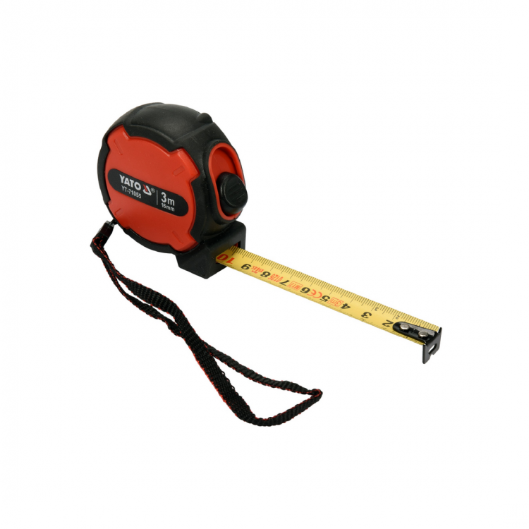 რულეტკა საზომი YATO YT-71055 – 3 მეტრი x 16 მმ კომპაქტური და ზუსტი საზომი ხელსაწყო პროფესიონალებისა და მეწარმეებისთვის სურათი