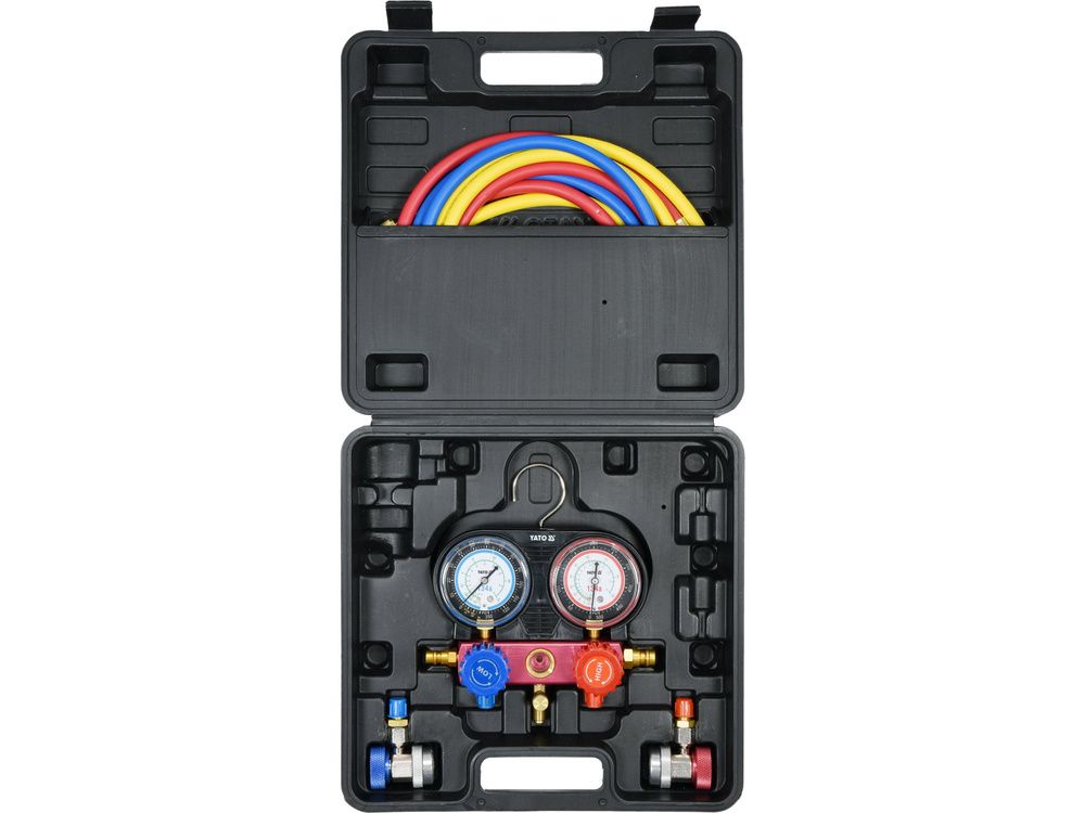 კონდიციონერის შესამოწმებელი YATO YT-72990 – AC სისტემის ტესტერი გაჟონვის სწრაფად და ზუსტად დასადგენად სურათი