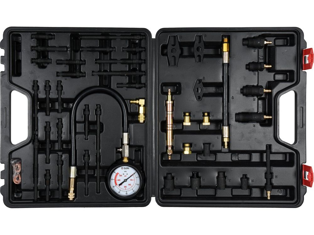 კომპრესიის საზომების ნაკრები YATO YT-73012 – 50-ცალიანი პროფესიონალური კომპლექტი ბენზინისა და დიზელის ძრავების დიაგნოსტიკისთვის სურათი