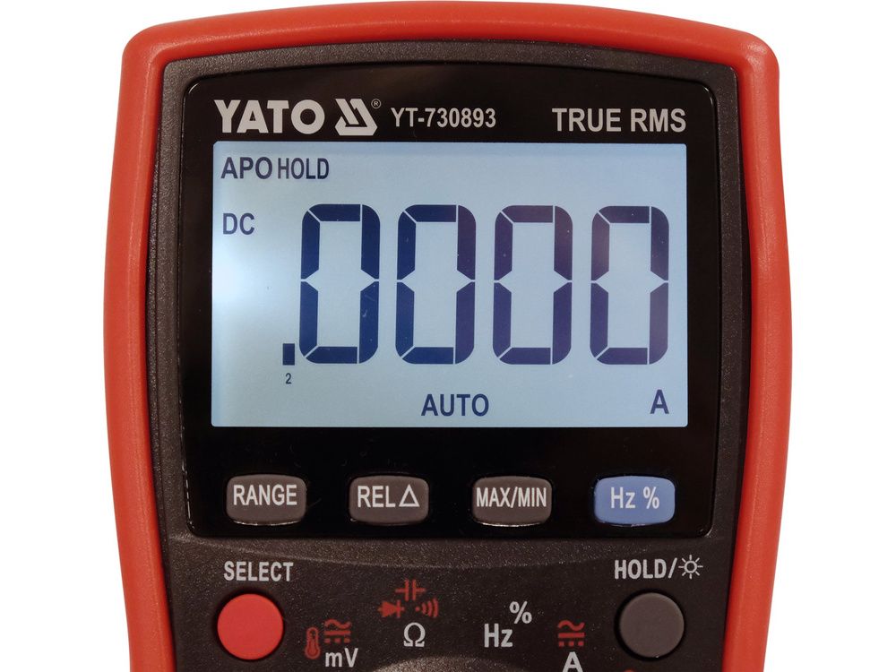 ტესტერი YATO YT-730893 – True RMS ციფრული მულტიმეტრი LCD ეკრანით და 19999 ერთეულამდე ჩვენებით სურათი