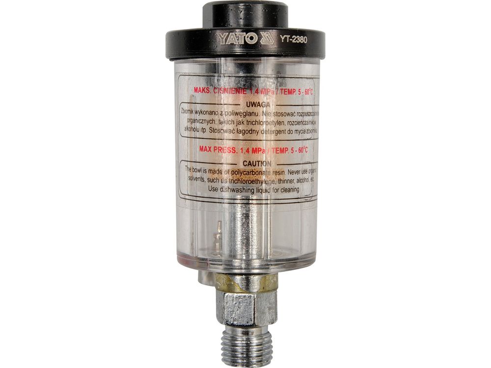 ჰაერის მინი ფილტრი YATO YT-2380 – 6.3 მმ კომპაქტური ფილტრაცია პნევმატური სისტემებისთვის სურათი