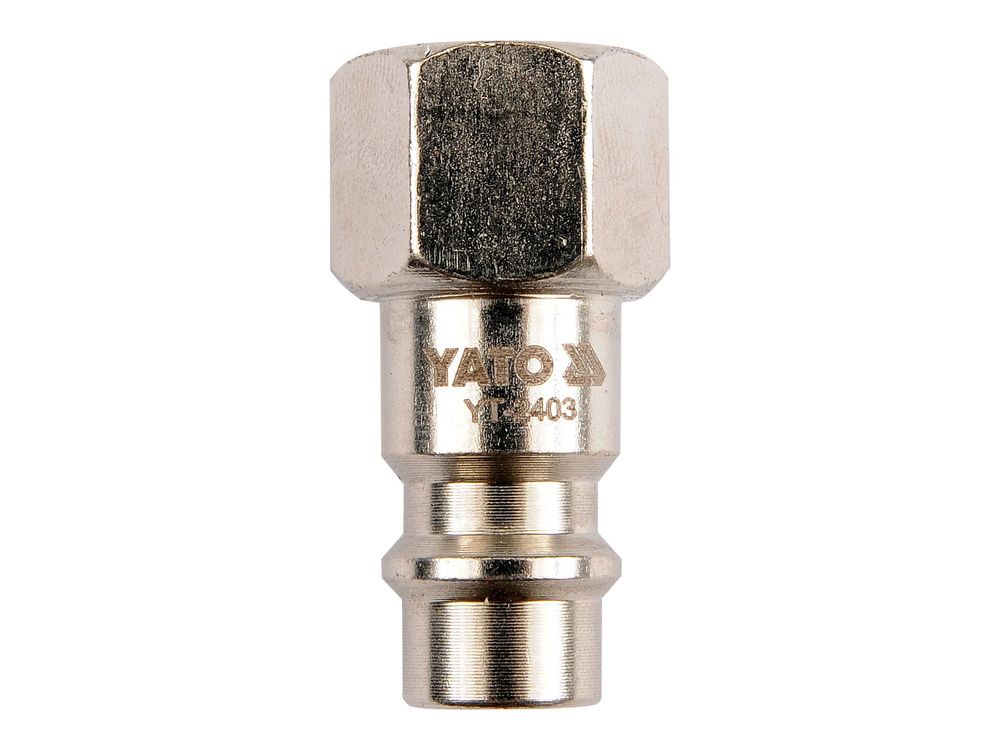 შტუცერი YATO YT-2403 – 1/4"(F) x 1/4"(M) უნივერსალური გადამყვანი პნევმატური შეერთებისთვის სურათი