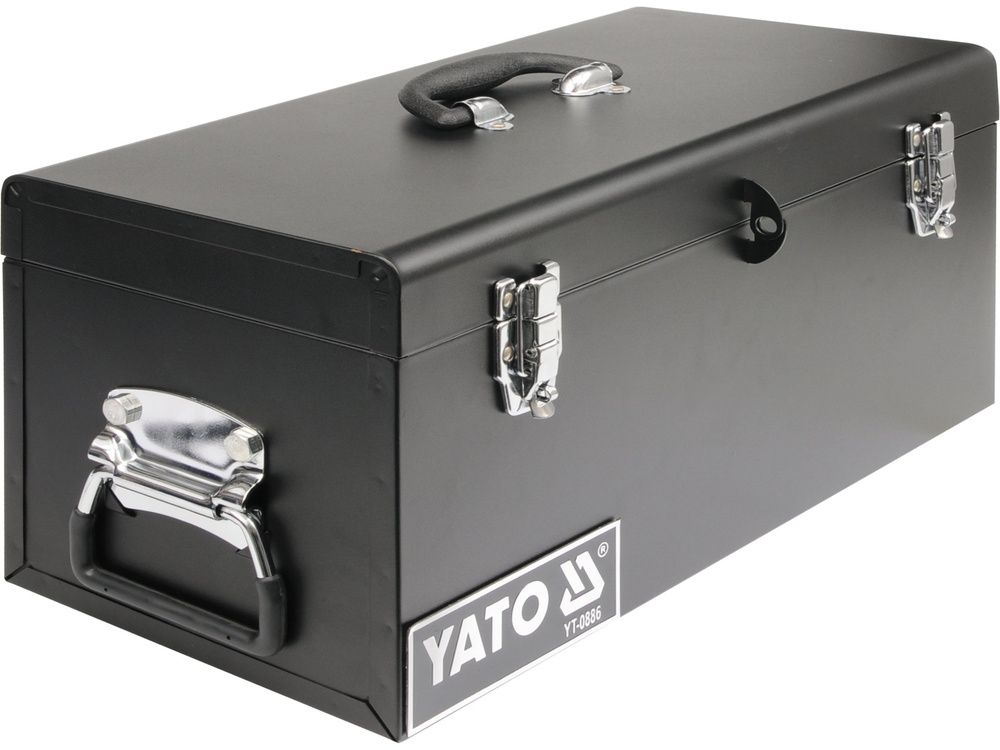 ლითონის ინსტრუმენტების ყუთი YATO YT-0886 – მტკიცე, მრავალსექციური ყუთი ხელსაწყოების უსაფრთხო და ორგანიზებული შესანახად სურათი