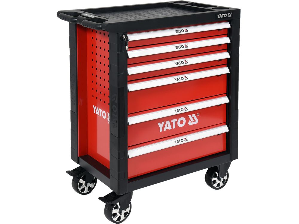 ინსტრუმენტებით დატვირთული კარადა YATO YT-55300 – 177-ცალიანი კომპლექტი სრული ტექნიკური სამუშაოებისთვის სურათი