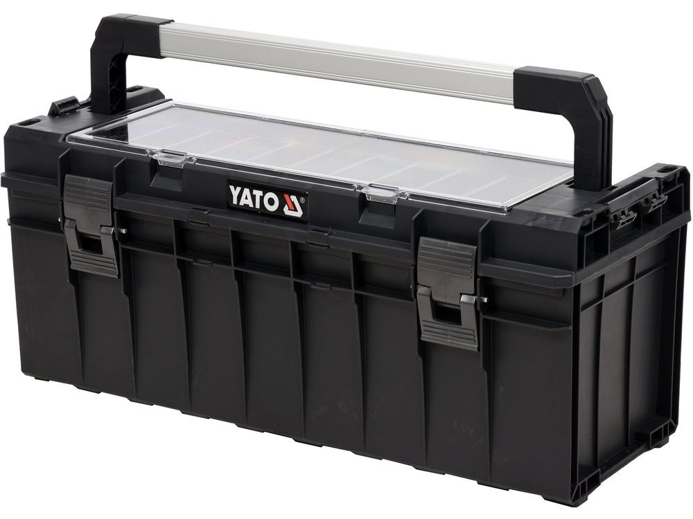 ინსტრუმენტების პლასტმასის ყუთი YATO YT-09184 – 650x270x272 მმ, მტკიცე და პრაქტიკული შენახვის გადაწყვეტილება სურათი
